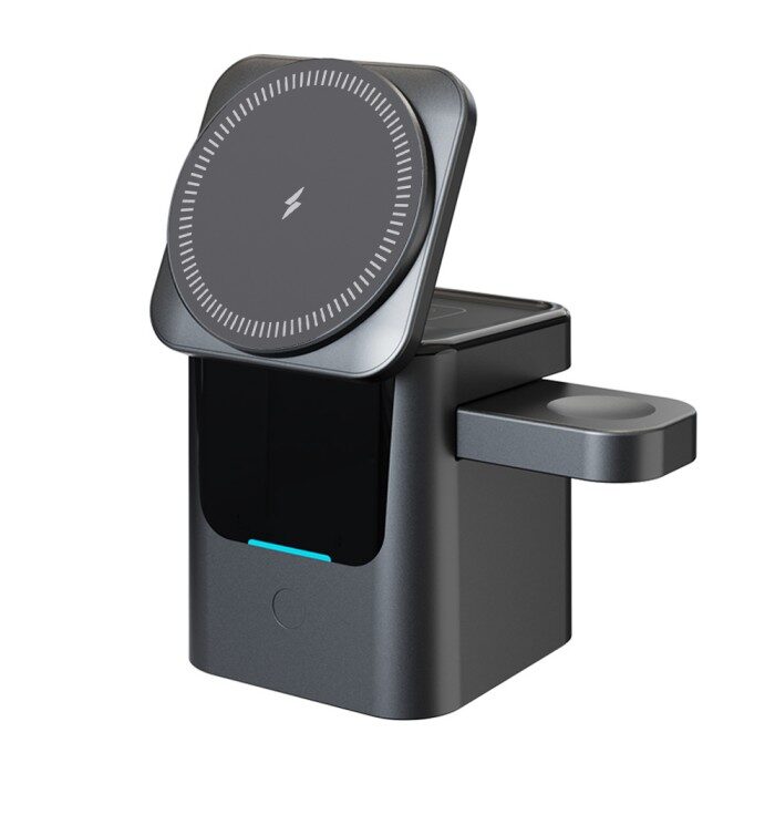 Multi-functional 3-in-1 Magnetic Wireless Charger One-click start
