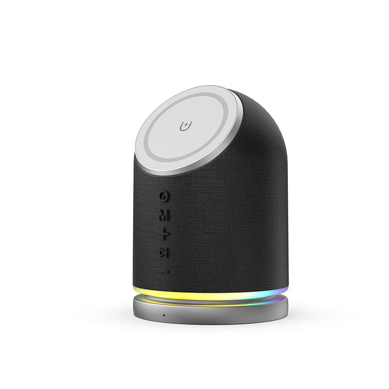 Magnetic Wireless Charging Bluetooth Speaker RGB Colorful Ambient Light Stereo Speaker