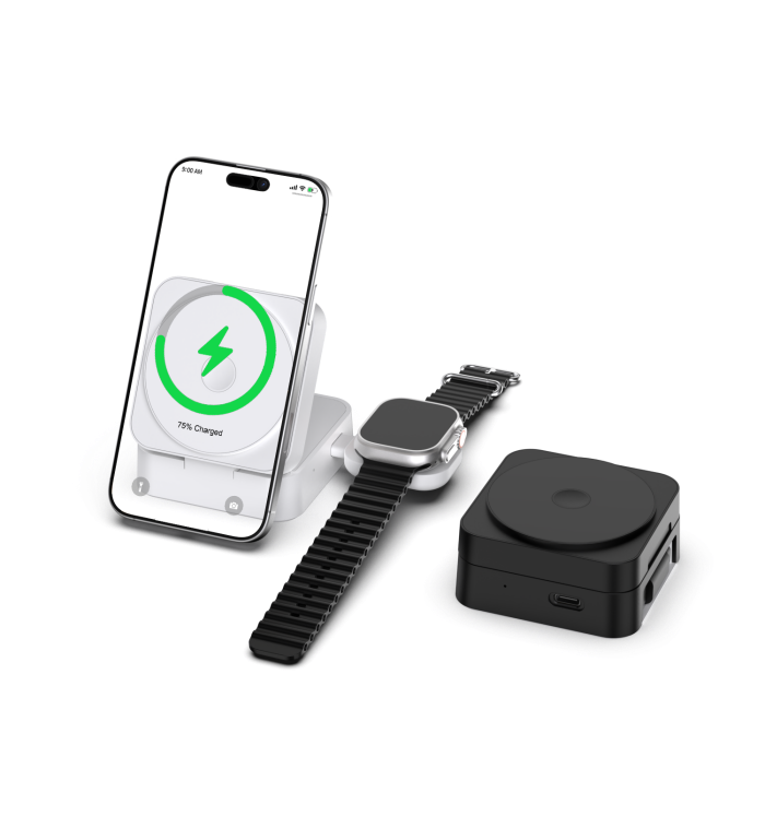 15W Magnetic wireless charger with cable