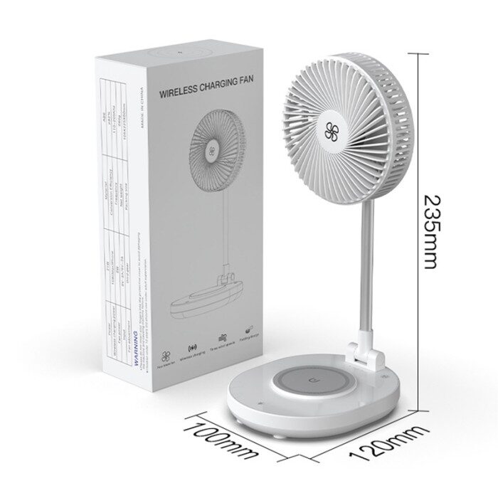 15W wireless charger with fan and night light