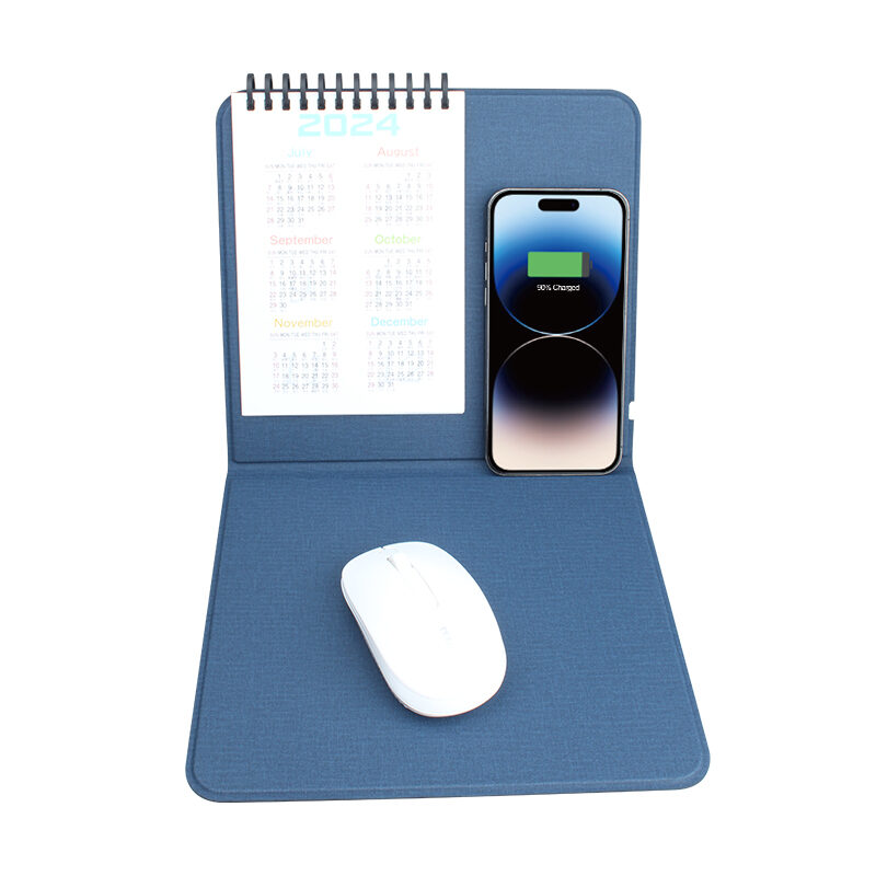 wireless charging mouse pad with calendar