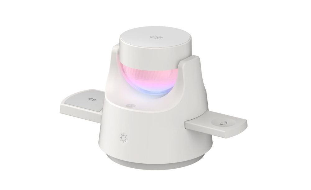Private Mold 3 In 1 Magnetic Wireless Charger, Qi2 15W Fast Charger With Stepper Motor Adjustable Bracket RGB Light For Phone Watch Earbuds