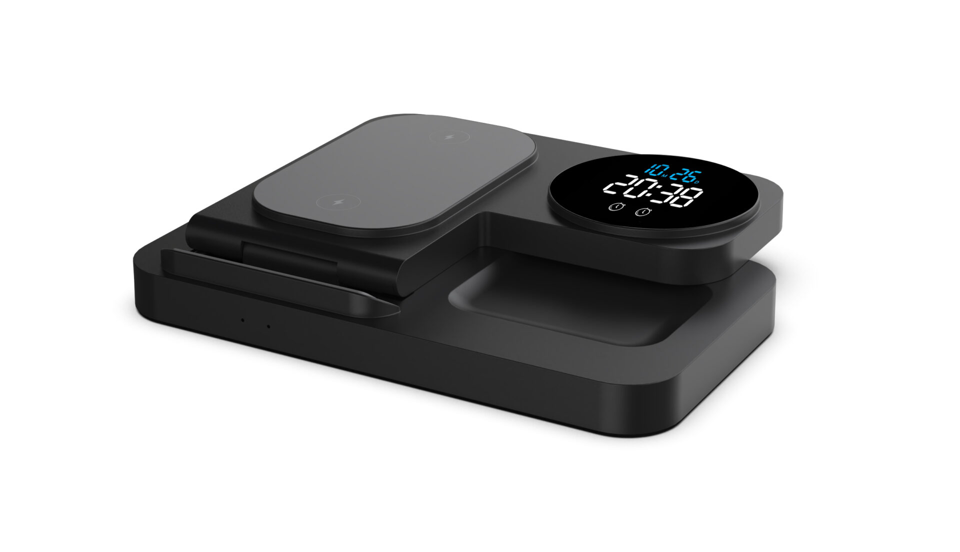 Multifunctional wireless charging stand with clock - Image 4