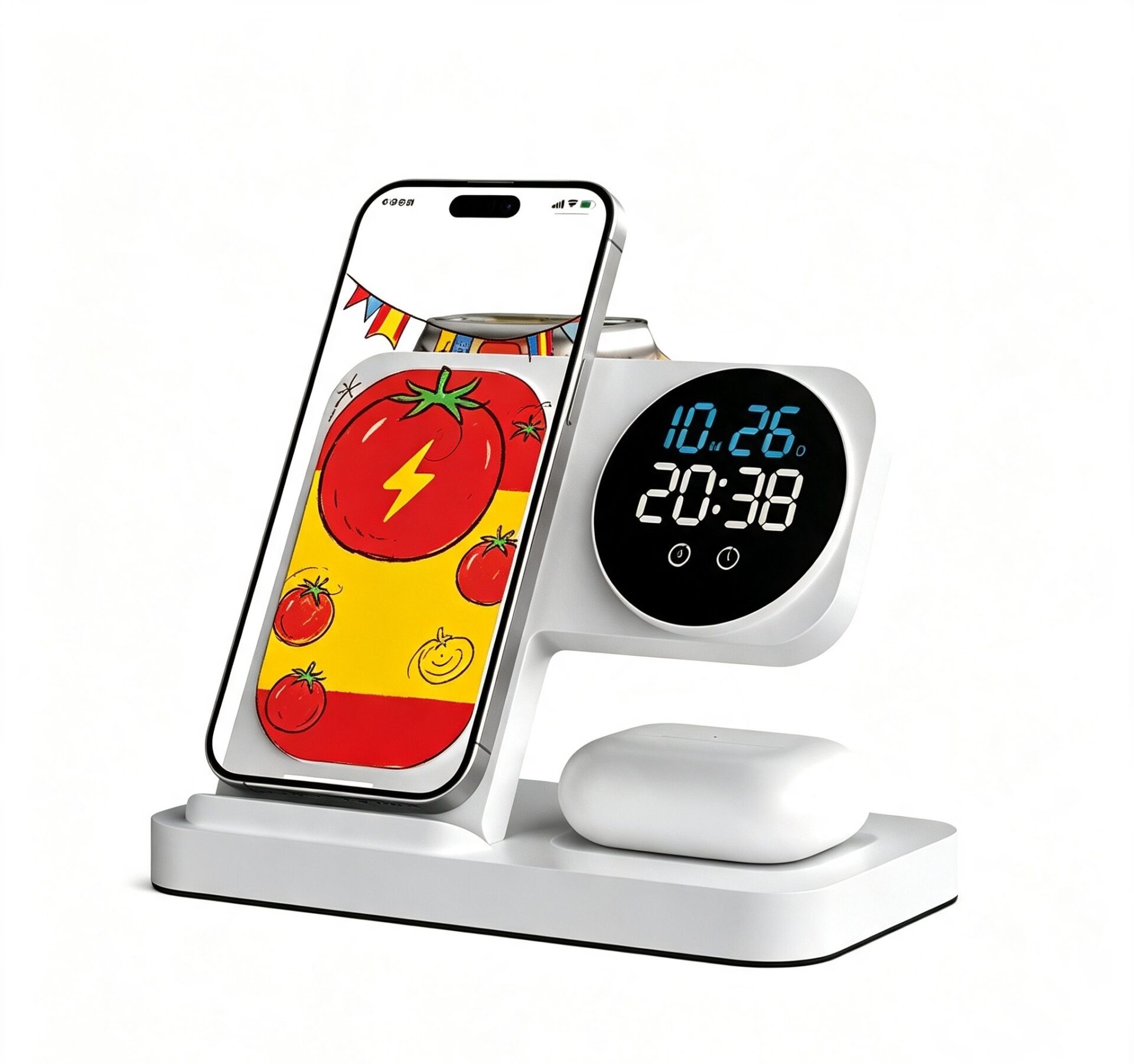 Multifunctional wireless charging stand with clock - Image 10