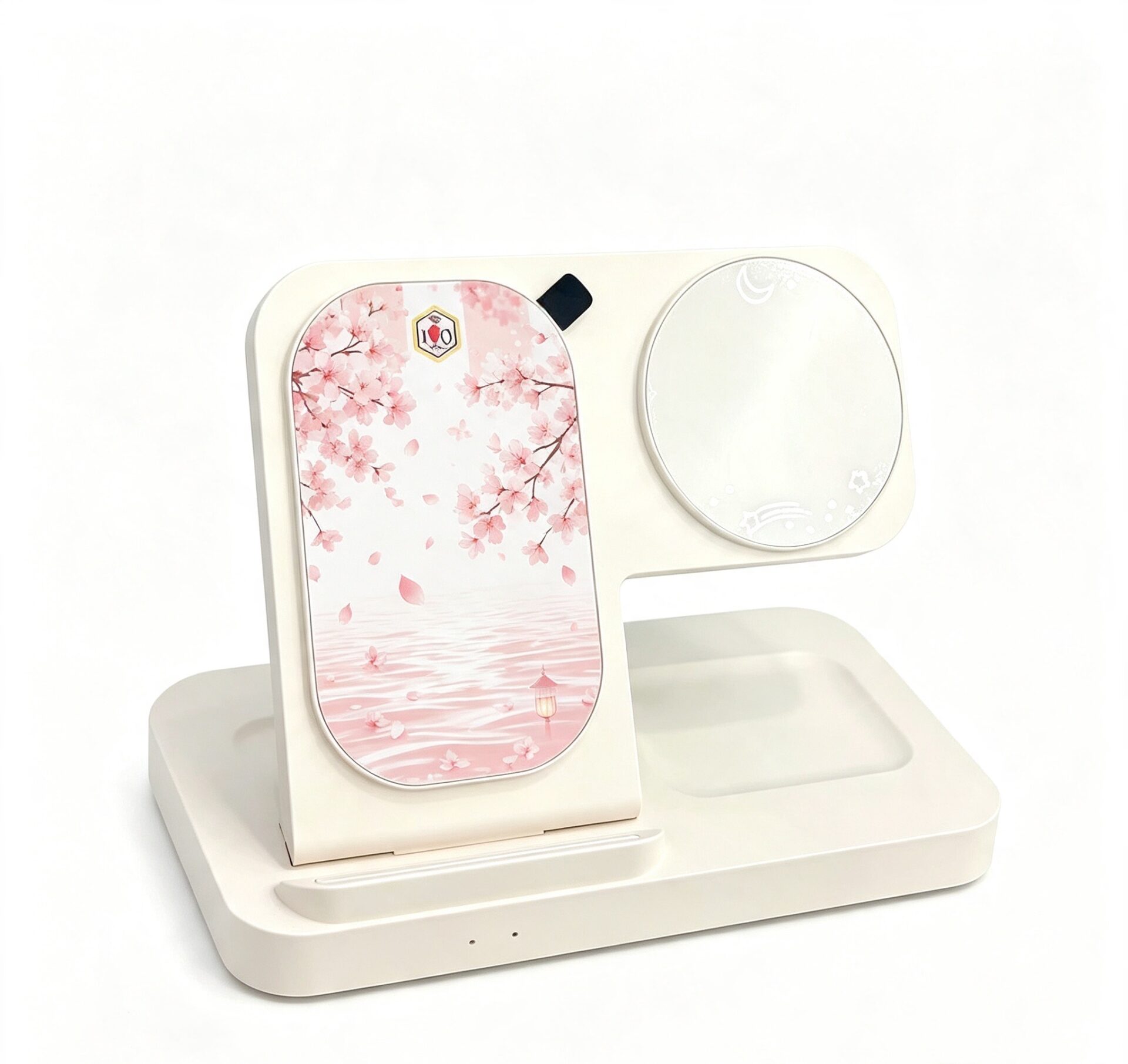 Multifunctional wireless charging stand with clock