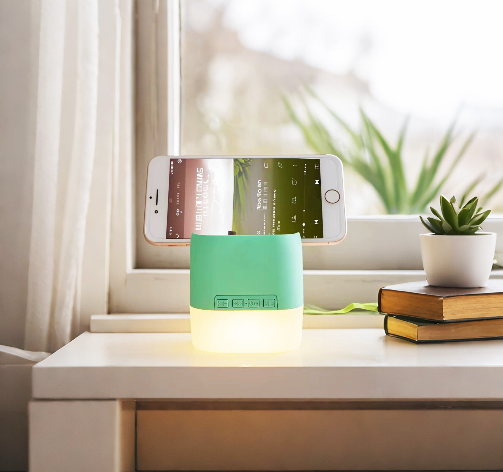 Mini Portable Bluetooth Speaker With Phone Holder - Image 4