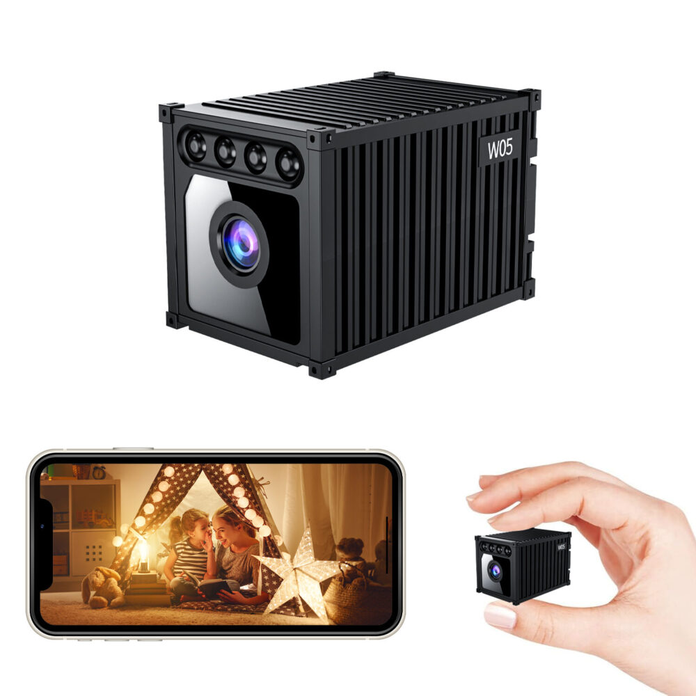 Wide Angle Hidden Mini Wireless Camera Magnetic Adsorption 1080P HD IR Night Vision Portable WiFi Spy Camera