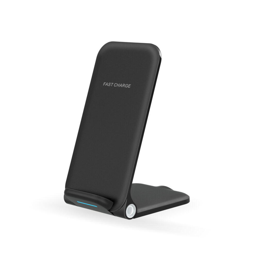 Dual Coil Foldable Wireless Charger Stand, High Cost-Effective 15W Fast Wireless Charging Station