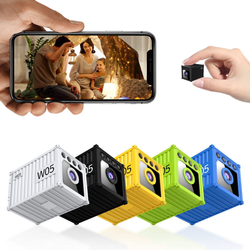 Magnetic Hidden Spy Camera 1080P HD Wireless WiFi Mini Cam Infrared Night Vision Battery Powered Remote View Nanny Surveillance Camera Support TF Card