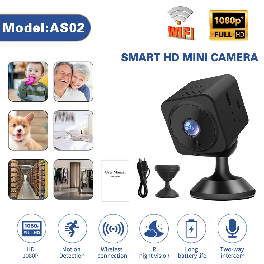 Portable Magnetic Spy Camera Small Hidden WiFi IP Camera 1080P Night Vision Wireless Remote Live View Home Security Surveillance Mini Camera