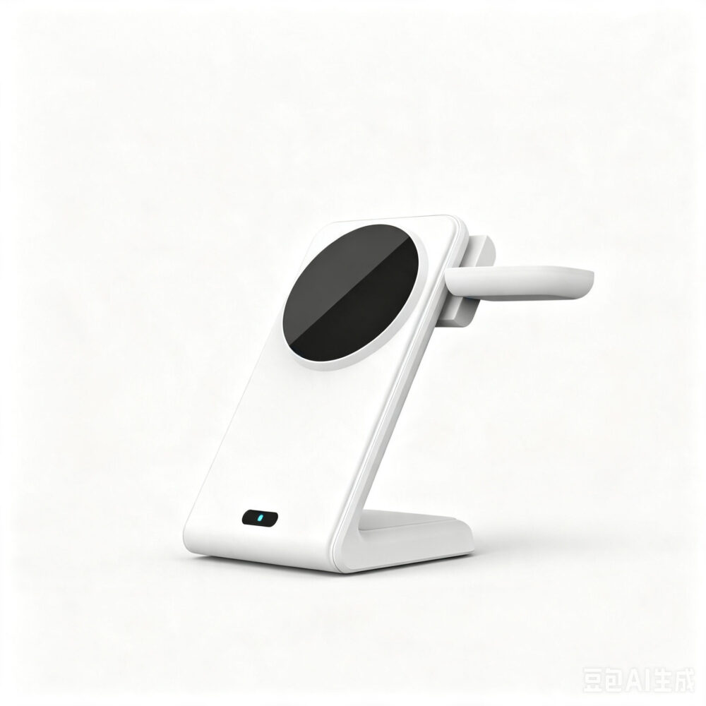 QI2 Certified 15W Fast Magnetic 3 in 1 Wireless Charger Stand | Multi-Device Charging Dock for iPhone, Apple Watch & AirPods