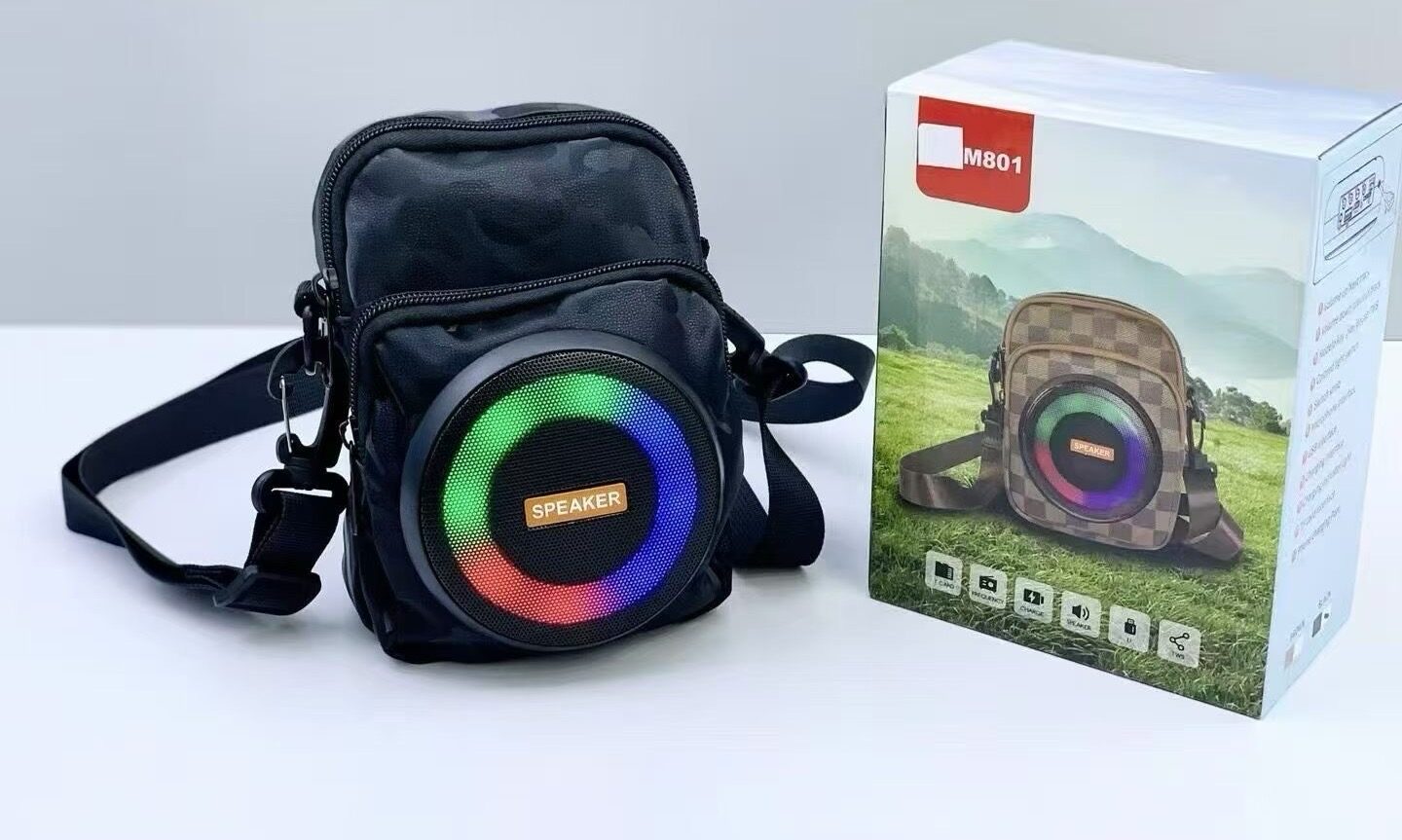 Backpack Bluetooth Speaker with RGB Colorful Lights - Image 7
