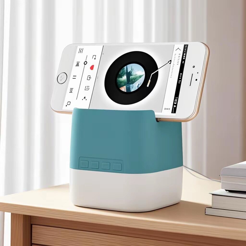 Mini Portable Bluetooth Speaker With Phone Holder - Image 6