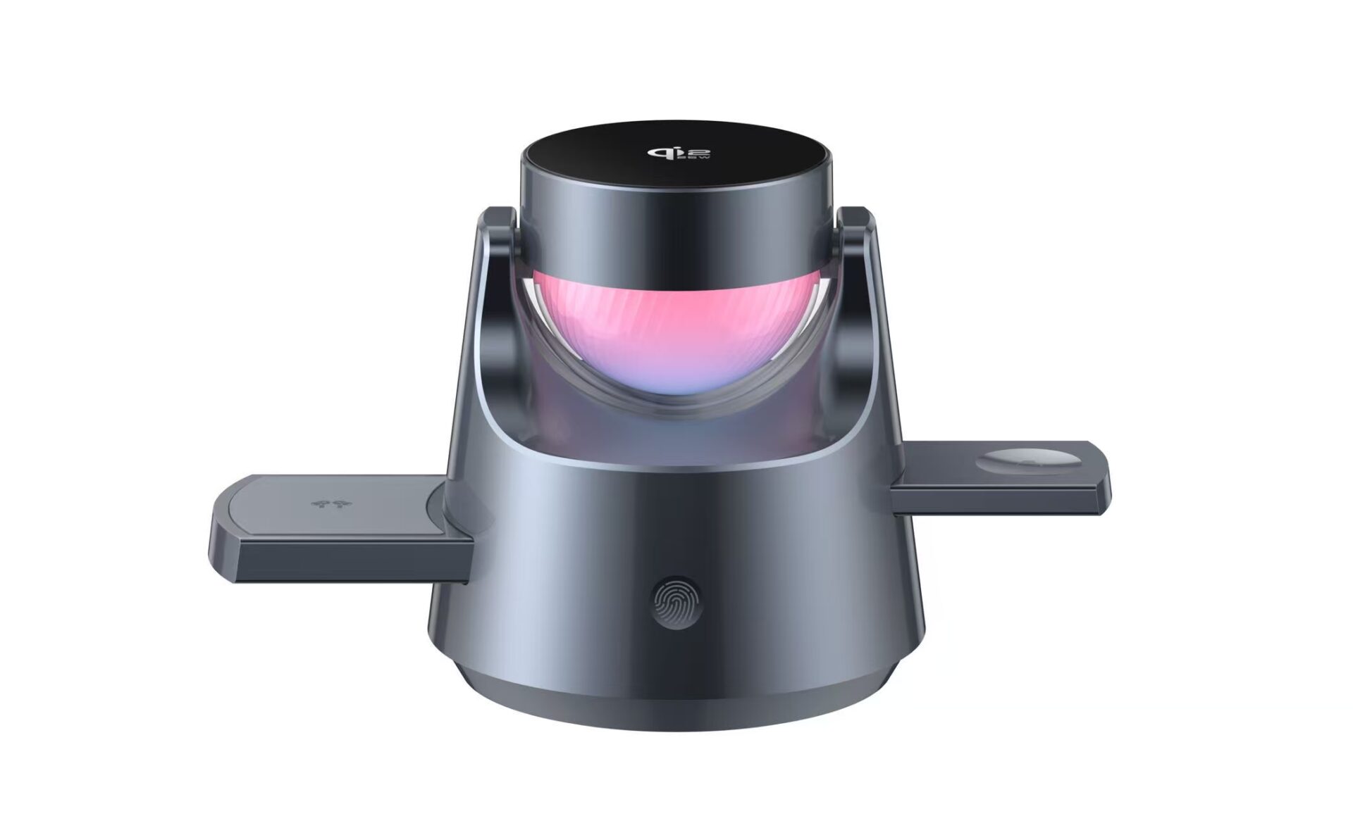 Qi2 15W Magnetic Wireless Charger 3 In 1, Stepper Motor Auto Open Design RGB Light Foldable Travel Charging Station - Image 7