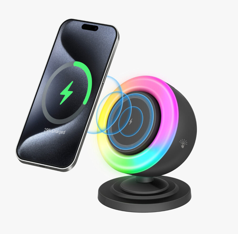 Multifunctional magnetic Wireless charging bluetooth Speaker Atmosphere Night Light