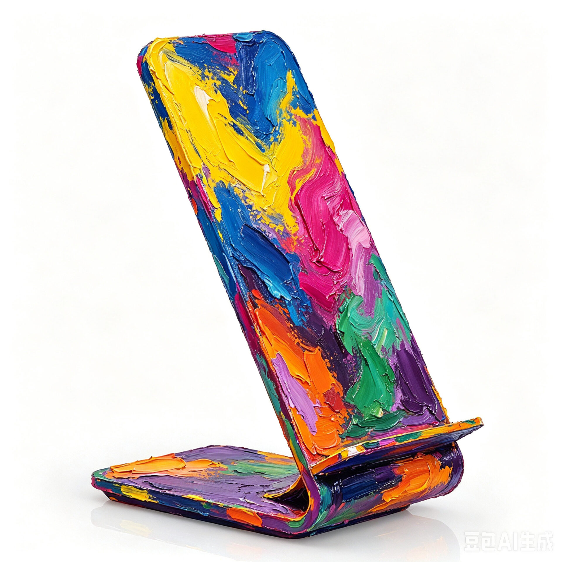 Double Coil Wireless Charger Stand with cable