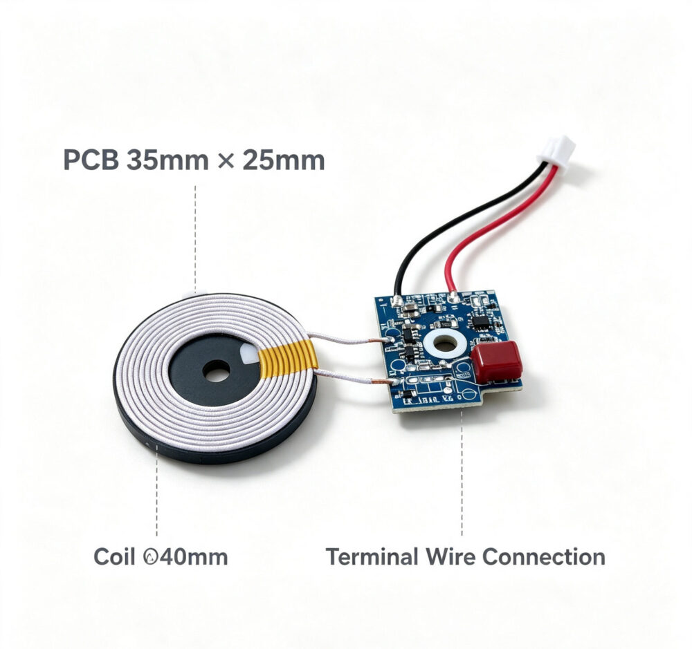 Custom QI Wireless Charging Transmitter Module | 5W to 25W Output, 5V/9V/12V Input