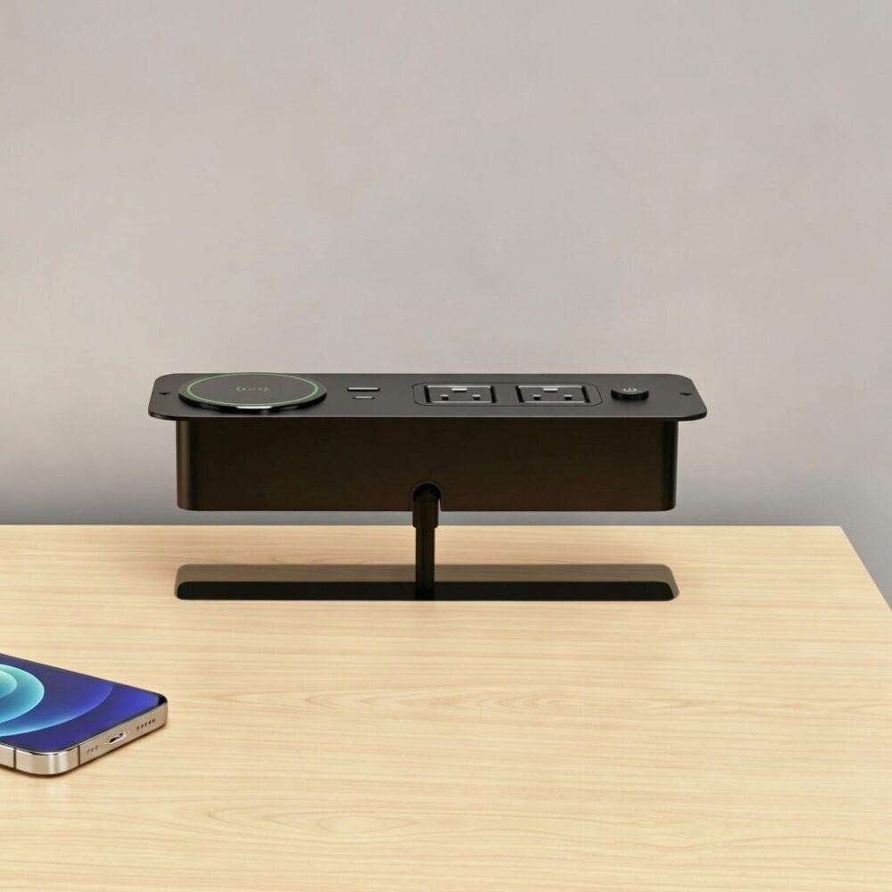 Flush‑Mount Embedded Furniture Power Station For Desk, Sofa, Cabinet Furniture Manufacturers OEM ODM