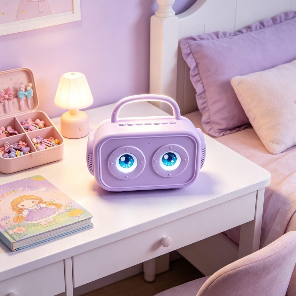 Kids Karaoke Speaker | Custom Animated Eye Display ODM OEM Factory For Bulk Wholesale & Gift Projects