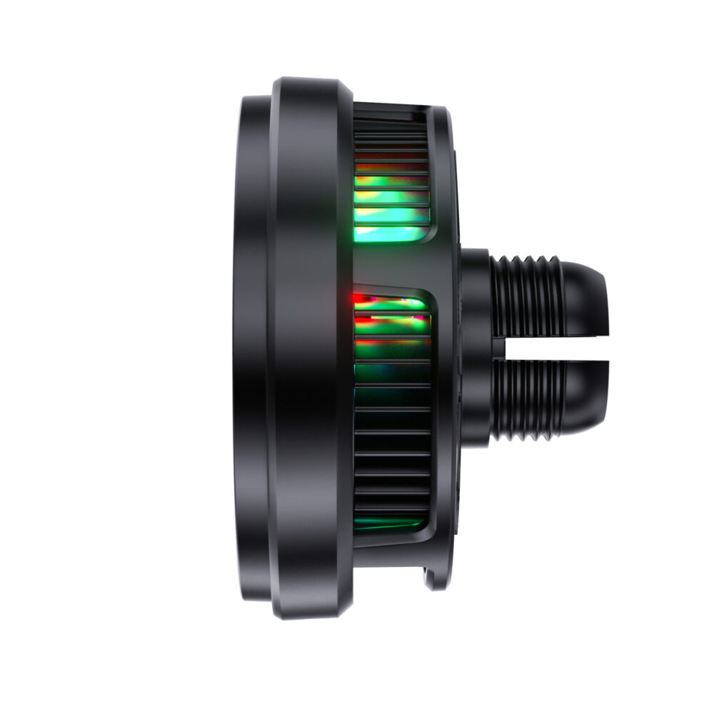 25W Qi2.2 Certified TEC Semiconductor Cooling Magnetic Car Wireless Charger, N52 Strong Magnet RGB Light 360° Rotation Fast Charging Mount for iPhone Android