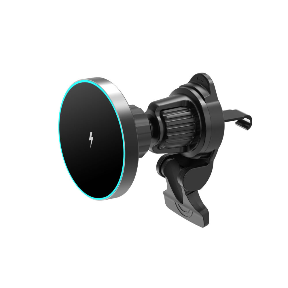 N52 Magnetic Induction Car Wireless Charger | 15W Fast Charge Air Vent Phone Mount with Eagle Beak Stable Hook