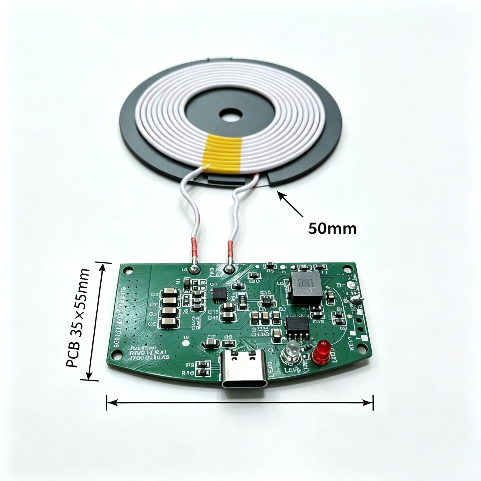 Custom Wireless Charging Power Bank PCBA with Q-factor Wake-up Function - Image 4