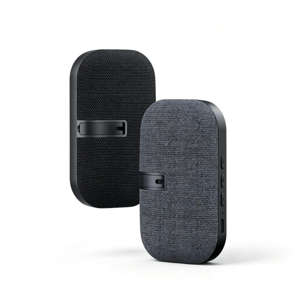 Portable Magnetic Wireless Bluetooth Speaker, TWS Stereo, Built-in Mic for Hands-Free Calls, 600mAh Battery