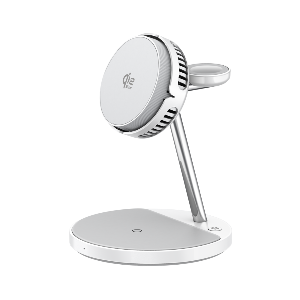 25W 4-in-1 Magnetic Wireless Charging Stand Magsafe Compatible with Cooling Fan