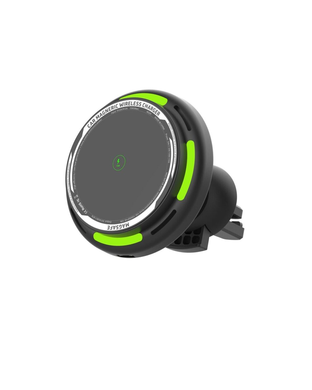 15W MagSafe Magnetic Wireless Car Charger Mount | Bulk OEM for iPhone
