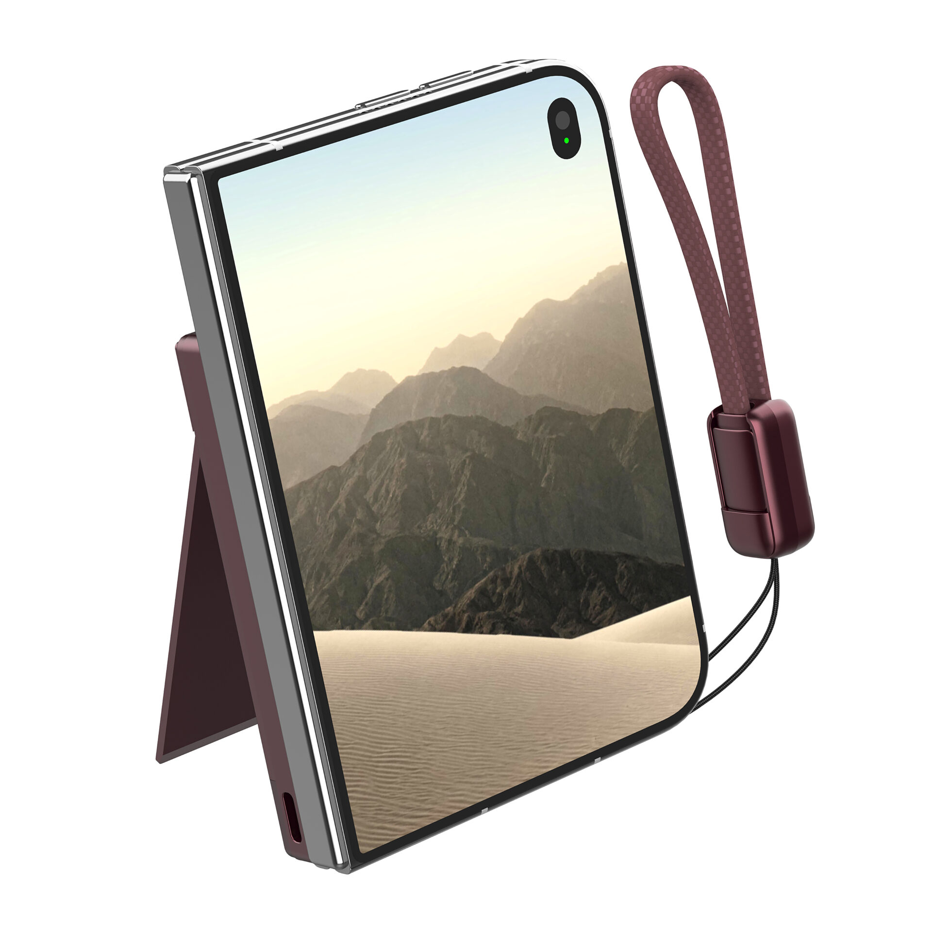 5000mAh Magsafe Wireless charging Power Bank for iPhone Duo Foldable Phone with stand&Lanyard - Image 6