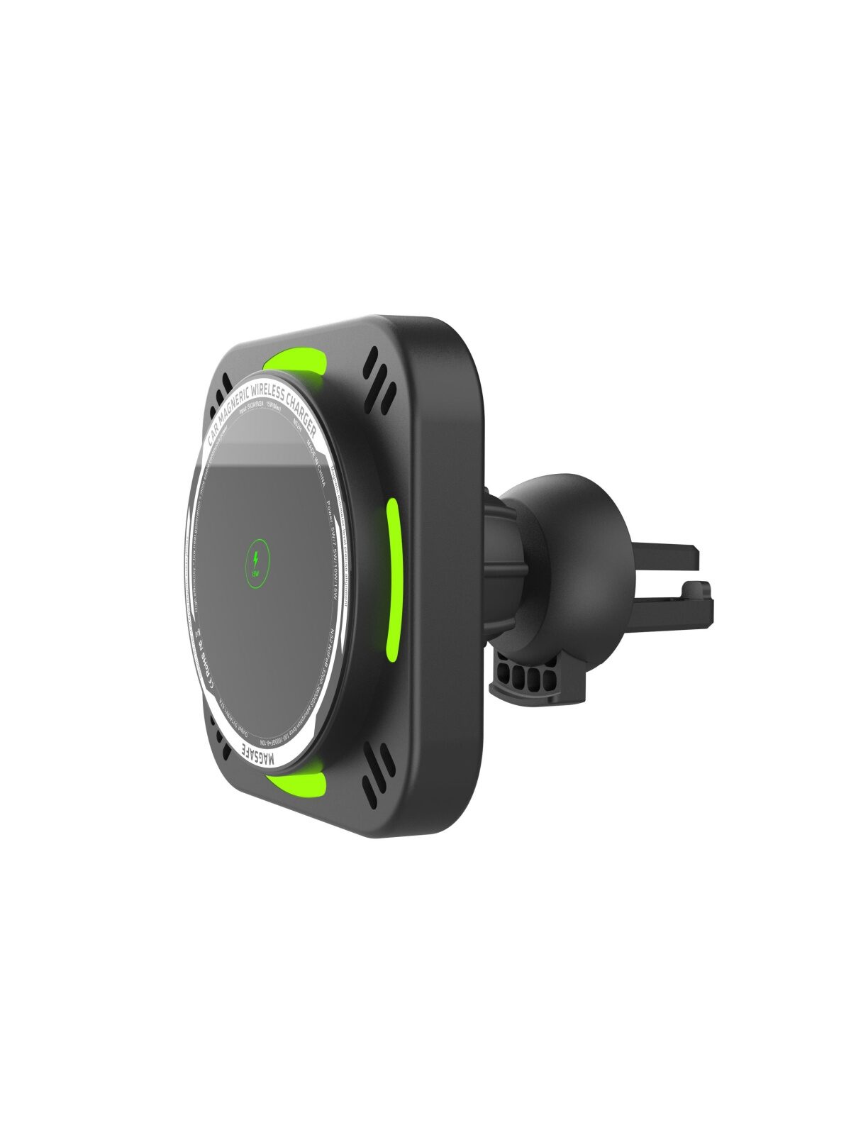 OEM Magnetic Wireless Car Charger Mount | 15W Qi Car Charger Factory - Image 4