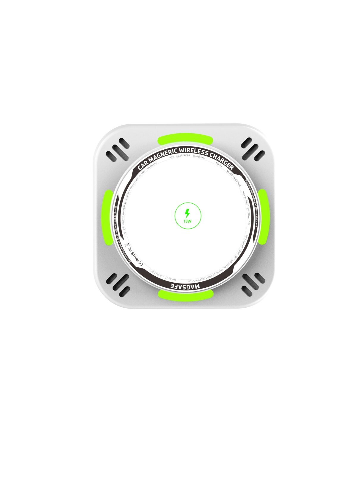 OEM Magnetic Wireless Car Charger Mount | 15W Qi Car Charger Factory - Image 7